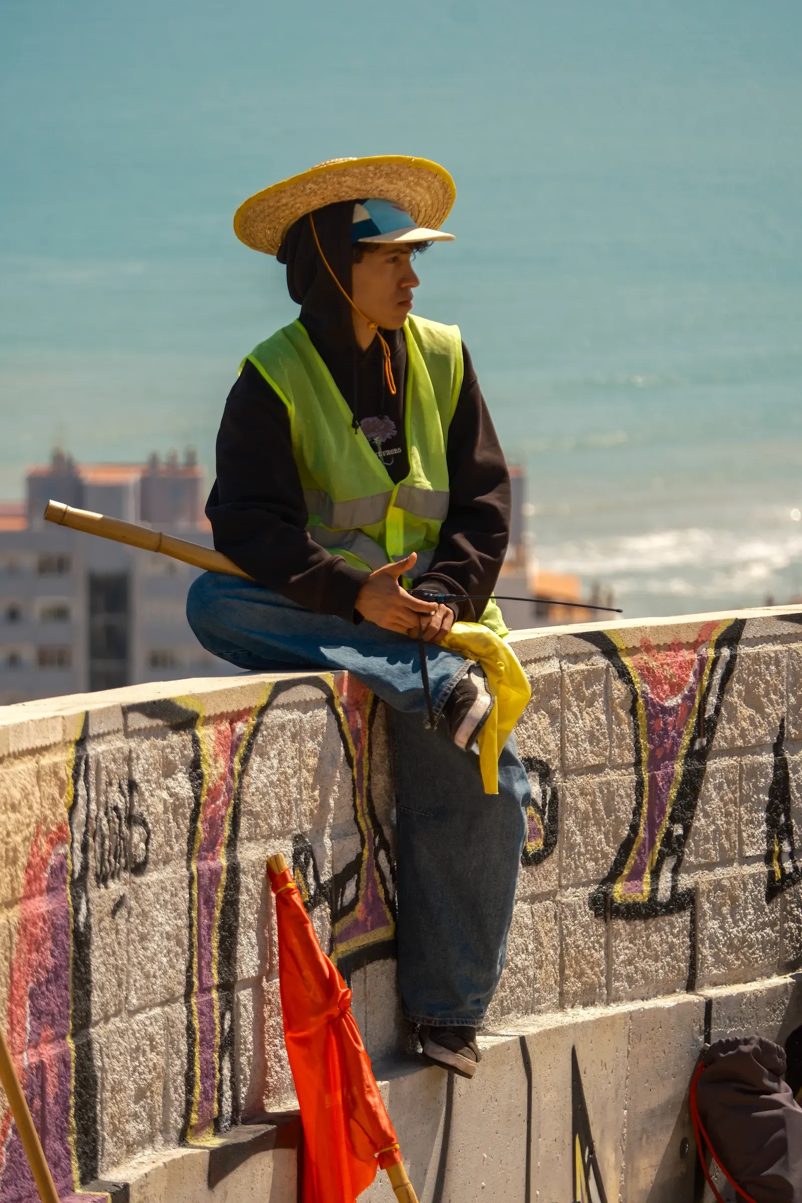 Marshal de seguridad durante una prueba